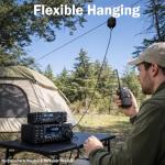 GOOZEEZOO JYR4010-150W End Fed Half Wave Antenna for Ham Radio, 150W Shortwave Radio Antenna, 4 Band 10m 15m 20m 40m Long Wire Antenna, 1:64 Balun No Tuning (Black)