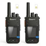 GAODAPTT Nationwide 4G POC Radio Unlimited Range Walkie Talkie LTE Cellular Network Handheld PTT Two Way Radio 2 Pack with 1 Extra Battery