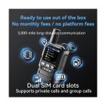 Radtel P8 PoC Radio (Push-to-Talk Over Cellular), Unlimited Range Nationwide ...