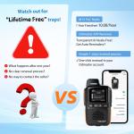 TD-M13 Global Rapid Walkie Talkies Unlimited Range 4G LTE POC Radio with Sim ...