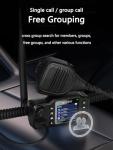GODPTT Global Car Walkie Talkie【Free for Life】, 4G LTE PoC Two-Way Radio, Nationwide Long Range PTT, Equip SIM Cards, Active Noise Canceling, 1-Year Free Data (4-Unit C616)