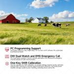 OMIZN 5558 SSB CB Radio 10-Meter Multi-Mode Mobile Transceiver, 50W AM/FM/CW 45W SSB, 360 Channels Programmable, Instant Channel 9, NB/ANL, SWR Calibration, ASQ for Long Range