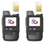 CLARIGO C 2 Pack Global Walkie Talkies with Lifetime Use SIM Card Nationwide LTE POC Two Way Radios Long Range Dual SIM Cellular Network Radio 6800mAh 3000 Miles Flashlight (V1-280)