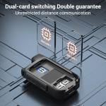 CLARIGO C 2 Pack Global Walkie Talkies with Lifetime Use SIM Card Nationwide LTE POC Two Way Radios Long Range Dual SIM Cellular Network Radio 6800mAh 3000 Miles Flashlight (V1-280)