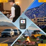 CLARIGO C 2 Pack Global Walkie Talkies with Lifetime Use SIM Card Nationwide LTE POC Two Way Radios Long Range Dual SIM Cellular Network Radio 6800mAh 3000 Miles Flashlight (V1-280)