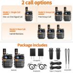 Walkie Talkies Fast Radio Unlimited Range Nationwide Long Distance 8000 Miles Handheld 4G LTE POC Two Way Radio Push to Talk Over Cellular Radio Long Range Walkie talkies (2 with SIM Card)