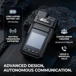 Lifetime Free 4G LTE Walkie Talkies with Multiple Batteries & Noise-Cancelling Headset, No Monthly Fee Unlimited Range POC Two-Way Radio, Extra Batteries Included, Nationwide Push-to-Talk for Business