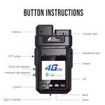 Lifetime Free 4G LTE Walkie Talkies with Multiple Batteries & Noise-Cancelling Headset, No Monthly Fee Unlimited Range POC Two-Way Radio, Extra Batteries Included, Nationwide Push-to-Talk for Business