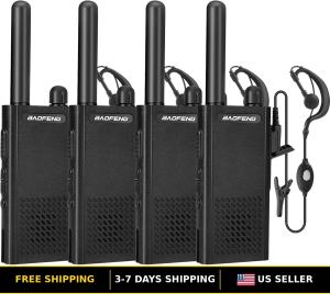 Baofeng T26 Walkie Talkies Long Range, Rechargeable Li-ion Battery 16 FRS Channe