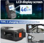 Unlimited Range Walkie Talkies - 5000 Miles POC Two Way Radio with Headset