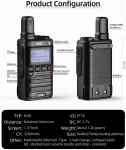 4G POC Walkie Talkies with 1 Year SIM - Long Range 5000 Miles (2 Pack)