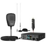 Retevis MB3B CB Radio Kit with Antenna, NRC Noise Cancellation, Long Range CB Mobile Radio, WX Channel, Brightness Color LCD, AM/FM, 12V/24V, EMG Channels 9/19 Radios for Long Haul Trucker Off-Road