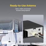 Retevis MB3B CB Radio Kit with Antenna, NRC Noise Cancellation, Long Range CB Mobile Radio, WX Channel, Brightness Color LCD, AM/FM, 12V/24V, EMG Channels 9/19 Radios for Long Haul Trucker Off-Road