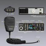 Retevis MB3B CB Radio Kit with Antenna, NRC Noise Cancellation, Long Range CB Mobile Radio, WX Channel, Brightness Color LCD, AM/FM, 12V/24V, EMG Channels 9/19 Radios for Long Haul Trucker Off-Road