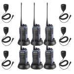 Retevis MateTalk C4 Two Way Radio Long Range,Hands Free Walkie Talkie with Shoulder Mic,Smart Voice Control,19-Hours,Noise Reduction,Type-C,Repeater Capable,GMRS 2 Way Radio for Work Jobsite (6 Pack)