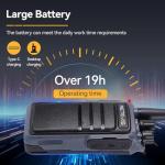 Retevis MateTalk C4 Two Way Radio Long Range,Hands Free Walkie Talkie with Shoulder Mic,Smart Voice Control,19-Hours,Noise Reduction,Type-C,Repeater Capable,GMRS 2 Way Radio for Work Jobsite (6 Pack)