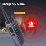 Retevis MateTalk C4 Two Way Radio Long Range,Hands Free Walkie Talkie with Shoulder Mic,Smart Voice Control,19-Hours,Noise Reduction,Type-C,Repeater Capable,GMRS 2 Way Radio for Work Jobsite (6 Pack)