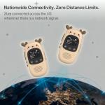 CBCBTWO GM-168 Walkie Talkies Elk 4G LTE PoC Two Way Radio Unlimited Range 5000+ Miles, Nationwide PTT with SIM Card & Data, No Monthly Fee 1st Year, Long Distance Radio for Married Couples Family