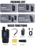 Global Lifetime Free 4G LTE PoC Walkie Talkies Nationwide PTT Two Way Radios Unlimited Range Long Distance Push-to-Talk Over Cellular Radios for Family, Logistics & Company 6pcs with SIM Card (6)