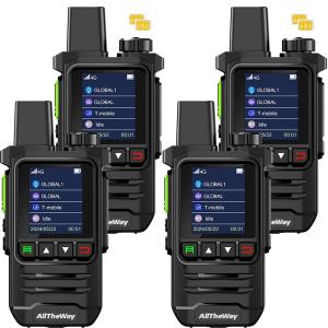 Lifetime Free Global Walkie Talkies Unlimited Range 4G PoC Radio Nationwide...