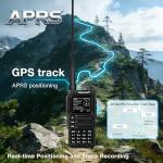 TIDRADIO TD-H9 10Watt GPS/APRS GMRS Radio Handheld(4PCS Battery),Spectrum Analysis,SMS Message Text, Bluetooth Programming(APP/PC),Web Upgrade,Compass,Multi-Band Long Range Walkie Talkies,NOAA,AM,FM