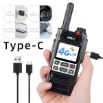KSUN ZL35 4G Network Radio WiFi Walkie Talkie Long Range with Hotspot Bluetooth-Compatible Handheld LTE/PoC Two Way Radio for Android 8.1 Push-to-Talk Intercom Radio