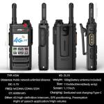 KSUN ZL35 4G Network Radio WiFi Walkie Talkie Long Range with Hotspot Bluetooth-Compatible Handheld LTE/PoC Two Way Radio for Android 8.1 Push-to-Talk Intercom Radio