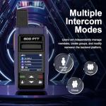 Lifetime Free Global 4G LTE PoC Walkie Talkies | Unlimited Nationwide Range PTT Radios with Dedicated SIM Card & Noise-Canceling Headset, Professional Business Communication Tool (2-Pcs)