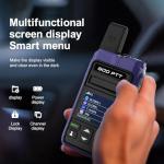 Lifetime Free Global 4G LTE PoC Walkie Talkies | Unlimited Nationwide Range PTT Radios with Dedicated SIM Card & Noise-Canceling Headset, Professional Business Communication Tool (2-Pcs)