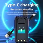 Lifetime Free Global 4G LTE PoC Walkie Talkies | Unlimited Nationwide Range PTT Radios with Dedicated SIM Card & Noise-Canceling Headset, Professional Business Communication Tool (2-Pcs)