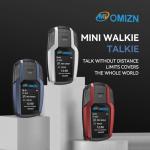 OMIZN BK Walkie Talkie Unlimited Range, 4G LTE POC Two Way Radio with AES256 Encrypted Noise Reduction Type-C Charging for Commercial, Industrial, Family, Security, Outdoor