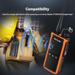 Retevis C5B 2 Way Radio Long Range with Speaker Mic, Waterproof, Group Call, GMRS Radio, High Output, Repeater Compatible, NOAA, Commercial Walkie Talkie for Construction, Agriculture, 4 Pack
