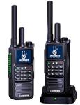 CARRBORG S959 Nationwide Lifetime Free 4G+UHF Walkie Talkies | Global Unlimited Range Dual Mode 2 Way Radios, Relay Function, 4000mAh, Desktop Charger for Job Site with SIM Cards（2 Pack）