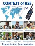 CARRBORG S959 Nationwide Lifetime Free 4G+UHF Walkie Talkies | Global Unlimited Range Dual Mode 2 Way Radios, Relay Function, 4000mAh, Desktop Charger for Job Site with SIM Cards（2 Pack）