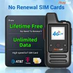 Global Lifetime Free Walkie Talkies Unlimited Range 4G LTE Poc(Push-To-Talk over