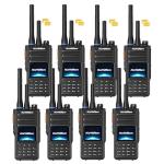 (Lifetime Free) Rapid Dual-Mode GPS Global Unlimited Range Walkie Talkies Long Range Two Way Radio with 4G LTE PoC & UHF PTT,Encrypted Calls,IP68 Waterproof for Outdoor,Logistics & Emergency(8-Pack)