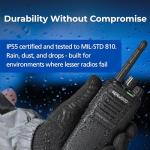 KENWOOD ProTalk NX-P1202AV VHF Two-Way Portable Radio, 4 Radio Value Pack, 2W, 64 Channels & 4 Zones, 1,000 mW Loud Speaker, 11 Mil-Spec 810 (C/D/E/F/G) & IP54/55