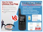 TIDRADIO TD-M2 Rapid 4G LTE Global Walkie Talkies Longe Range, Unlimited Range PoC Radios, Long Distance Two-Way Radio with SIM Cards, APP Manage Groups, for Family, Logistics, Company, 2 Pack