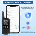 TIDRADIO TD-M2 Rapid 4G LTE Global Walkie Talkies Longe Range, Unlimited Range PoC Radios, Long Distance Two-Way Radio with SIM Cards, APP Manage Groups, for Family, Logistics, Company, 2 Pack