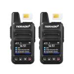 (Lifetime Free) TIDRADIO TD-M15 Rapid Global Walkie Talkies 5000 Mile Long Range Poc radios, 4G LTE Unlimited Range Nationwide PTT Two Way Radios for Family, Logistics, Company with Sim Card (2 Pack)