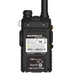 Baofeng UV-5R 8W Handheld Ham Radio with 3800mAh Battery Dual Band Two-Way Radio Long Range Walkie Talkies Pack of 6 for Hiking Camping Hunting Skiing Trip (Black)
