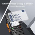 GODPTT Global Walkie Talkie【Free for Life】, Long Range Radio, Nationwide Unlimited Range, 4G LTE PoC Two-Way Radio, Stable Signal, Long Battery Life, Max Durability (4-Pack)