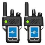 Global-PTT G6Plus 4G LTE Two-Way PoC Radios with GPS SOS - Nationwide Coverage Unlimited Communication Range - Metal Body Walkie Talkies (Silver)