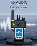 Global-PTT G6Plus 4G LTE Two-Way PoC Radios with GPS SOS - Nationwide Coverage Unlimited Communication Range - Metal Body Walkie Talkies (Silver)
