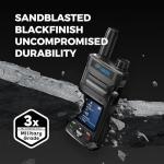 OMIZN T6 Ultra-Slim Global Walkie Talkie Unlimited Range Over 4G LTE, AES-256 Encrypted PoC Two Way Radio for Security, Family, Outdoor, Business