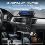 Radioddity DB35-G GMRS Mobile Radio, 35W High Power Transceiver with Detachable Control Panel, UHF/VHF Dual Band Receiver, NRC Noise Reduction, Programming Cable, Long Range for Jeep Truck Off Road