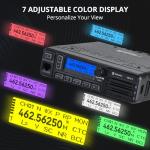 Radioddity DB35-G GMRS Mobile Radio, 35W High Power Transceiver with Detachable Control Panel, UHF/VHF Dual Band Receiver, NRC Noise Reduction, Programming Cable, Long Range for Jeep Truck Off Road