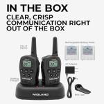 22 Channel FRS Walkie Talkies - Extended Range Two Way Radios, Silent Operation,