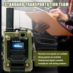 4G LTE PoC Radio 2-Pack, Global Unlimited Range Walkie Talkies 5000+ Miles, Nationwide Long Distance Two-Way Radios with Built-in SIM Card, 12-Month Data Plan Included for Truck Fleet & Construction