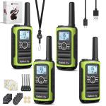 Radioddity FS-T8 FRS Radio: Long Range, Group Call, NOAA, USB-C, 2000mAh Battery